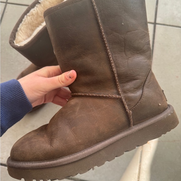 Ugg Classic leather brownstone - Picture 5 of 7